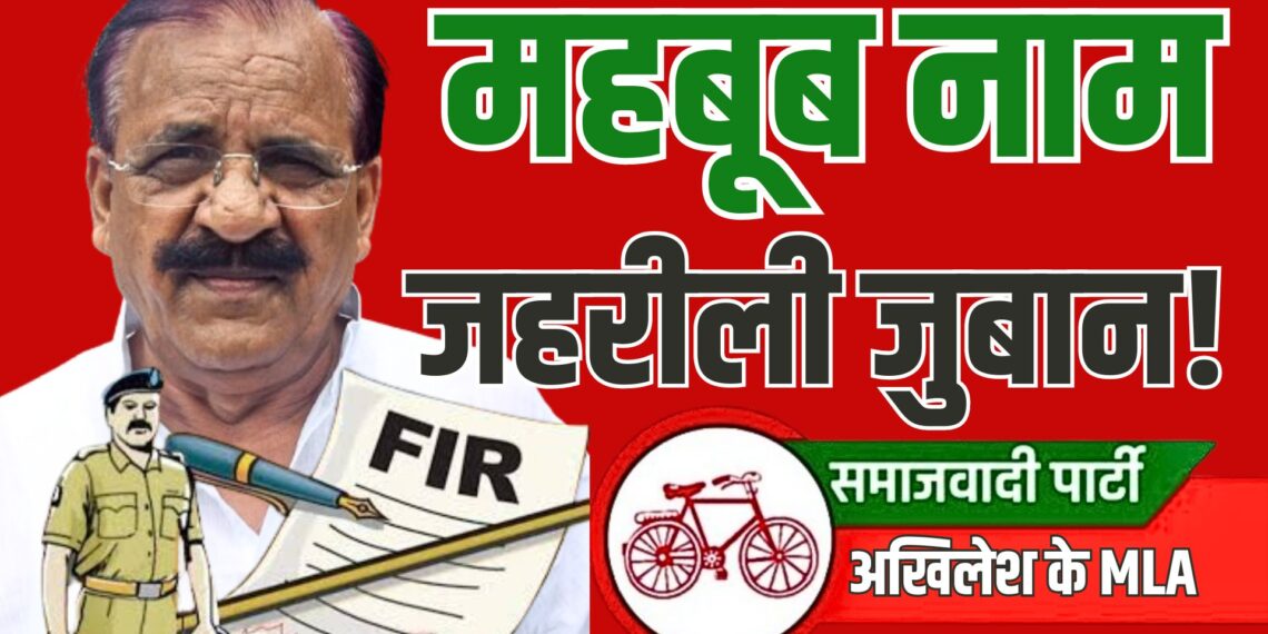 समाजवादी पार्टी के विधायक एवं पूर्व मंत्री महबूब अली विवादित बयानबाजी को लेकर कानूनी झमेले में फंस गए हैं। सोशल मीडिया पर वीडियो वायरल होने के बाद यूपी की बिजनौर पुलिस ने अखिलेश यादव की पार्टी के एमएलए महबूब और सपा जिलाध्यक्ष शेख जाकिर हुसैन के खिलाफ एफआईआर दर्ज कर कार्रवाई शुरू कर दी है।