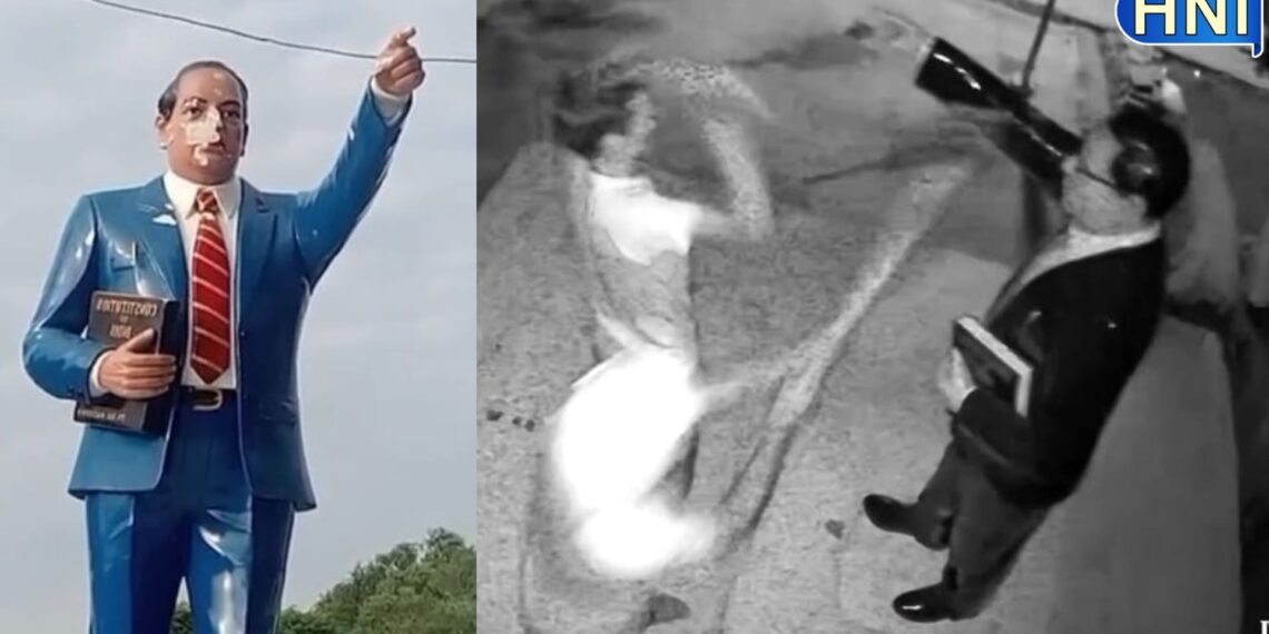 इटावा के बाद बरेली में जातीय तनाव पैदा करने साजिश, खुराफातियों ने बाबा साहब डॉ. भीमराव अंबेडकर की प्रतिमा पर चलाए हथौड़े